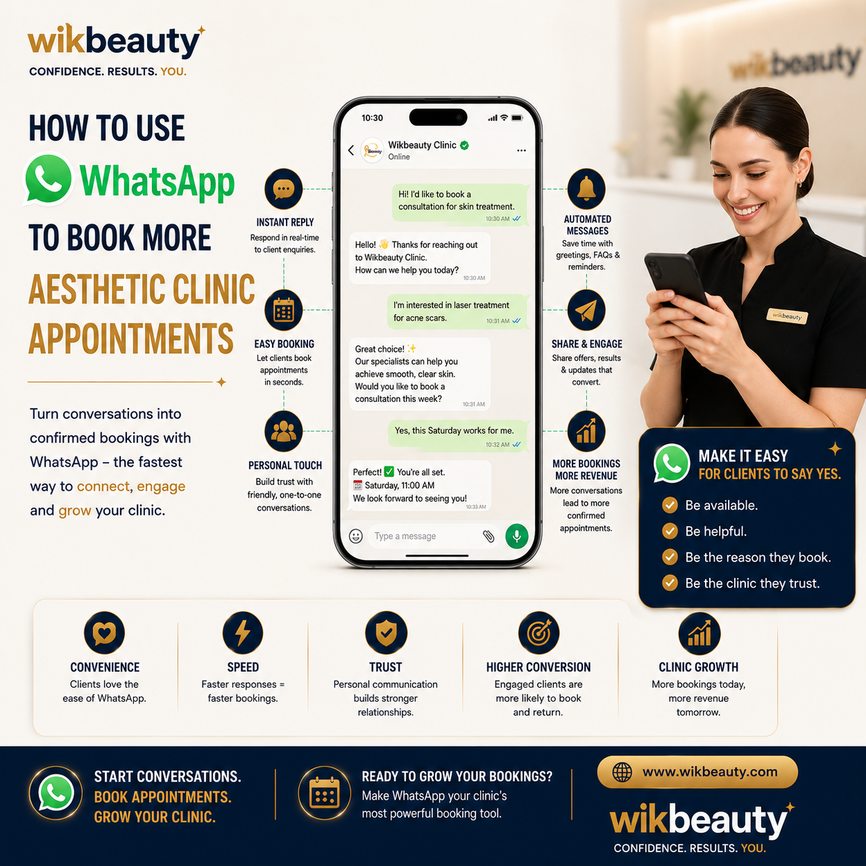 How to Use WhatsApp to Book More Aesthetic Clinic Appointments