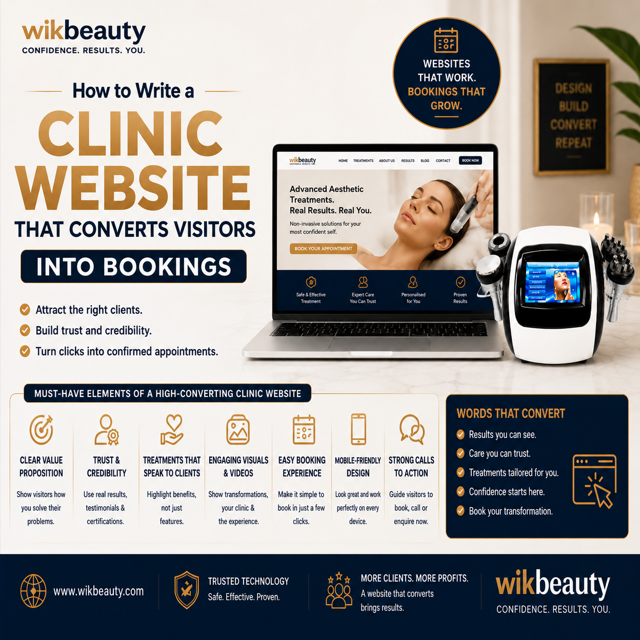 How to Write a Clinic Website That Converts Visitors Into Bookings