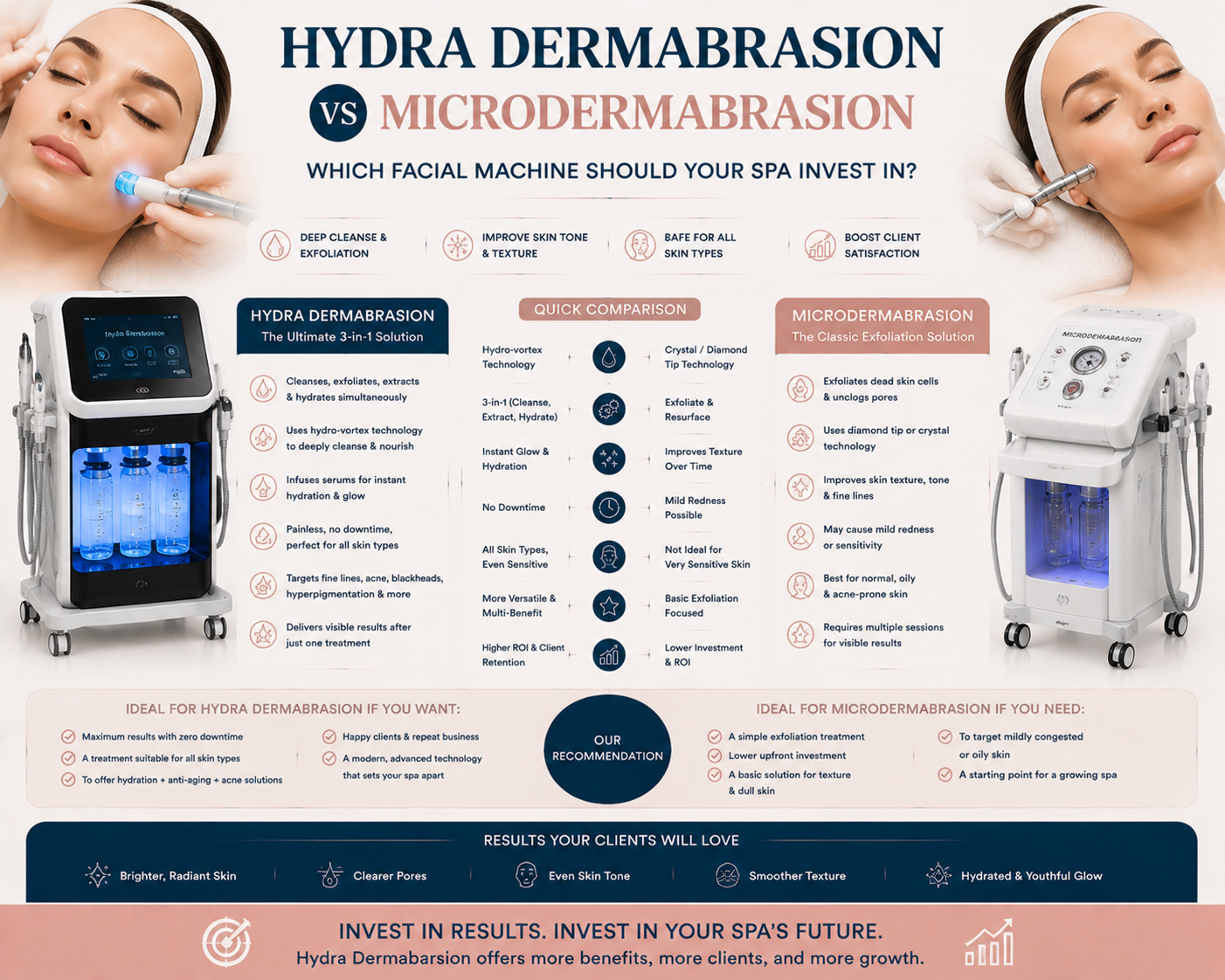 Hydra Dermabrasion vs Microdermabrasion: Which Facial Machine Should Your Spa Invest In?