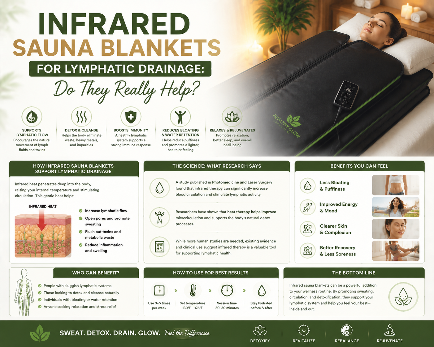 Infrared Sauna Blankets for Lymphatic Drainage: Do They Really Help?