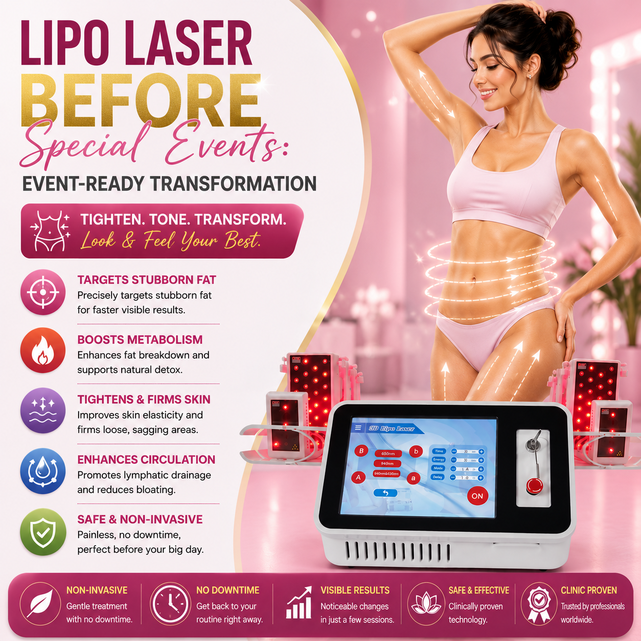 Lipo Laser Before Special Events: Event-Ready Transformation
