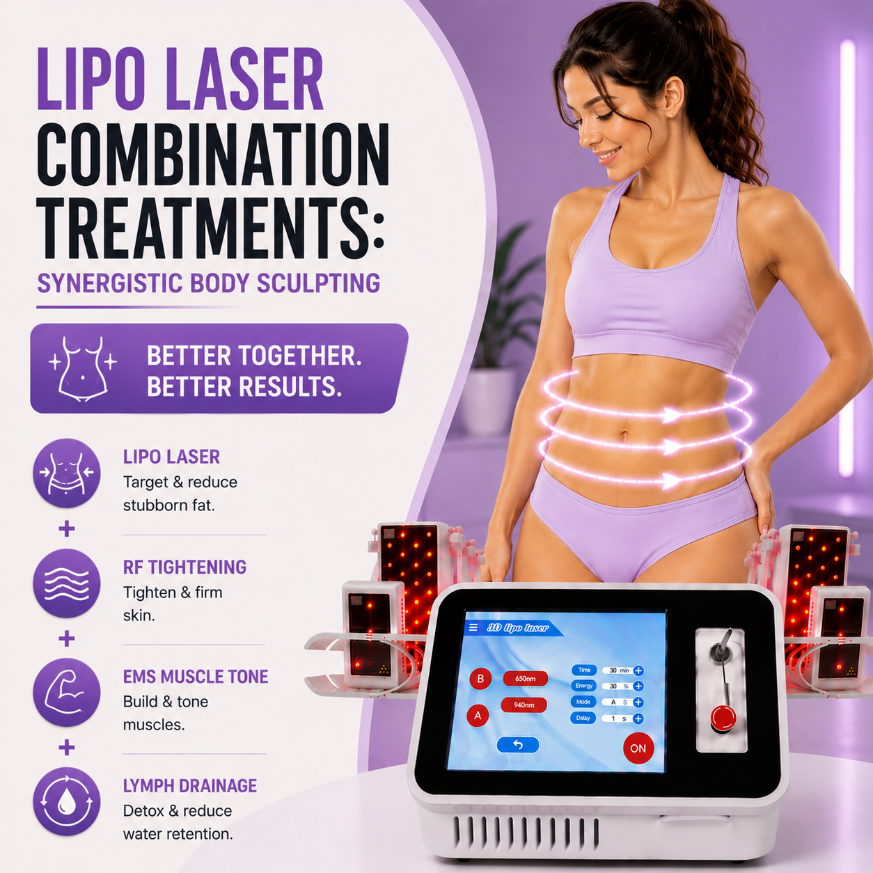 Lipo Laser Combination Treatments: Synergistic Body Sculpting