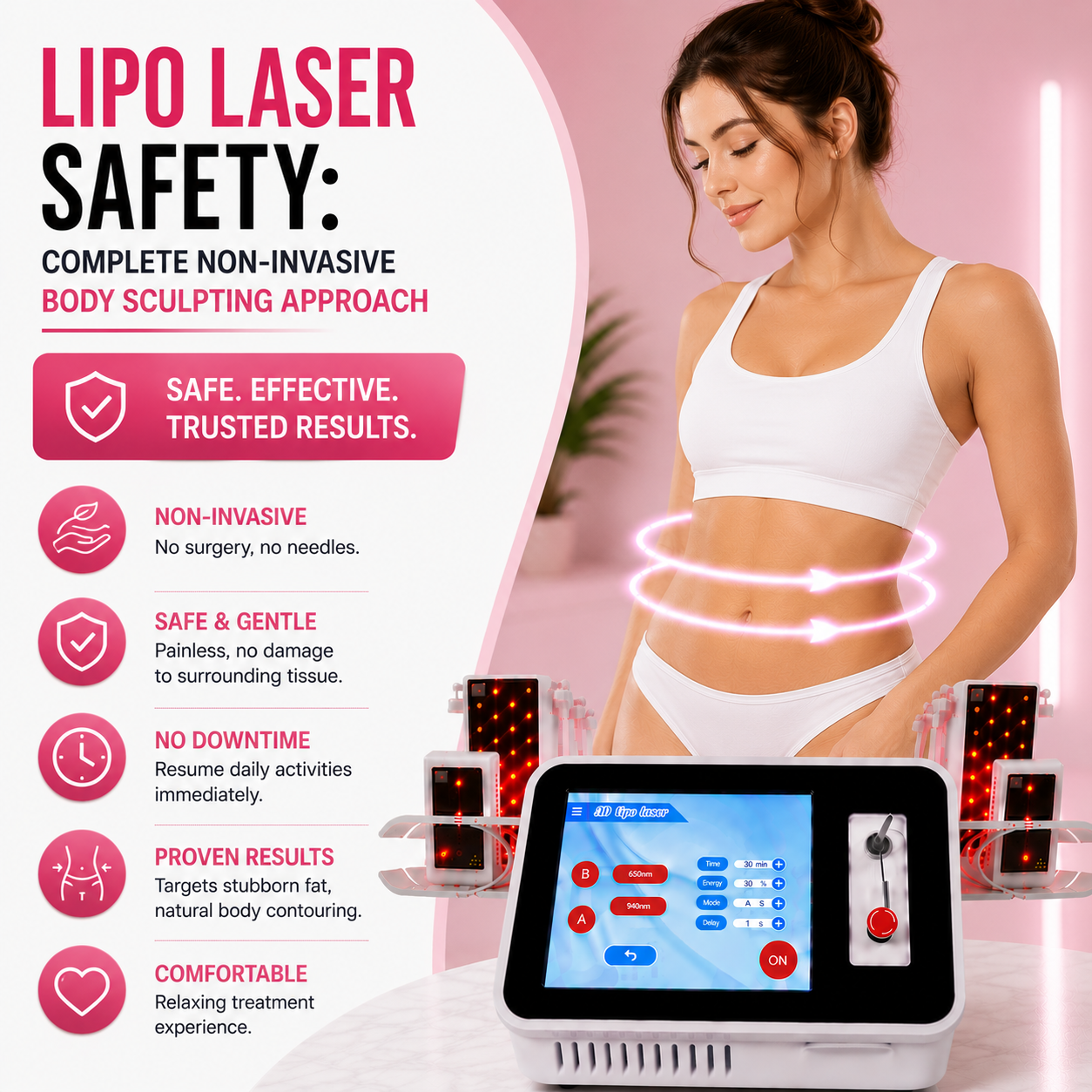 Lipo Laser Safety: Complete Non-Invasive Body Sculpting Approach