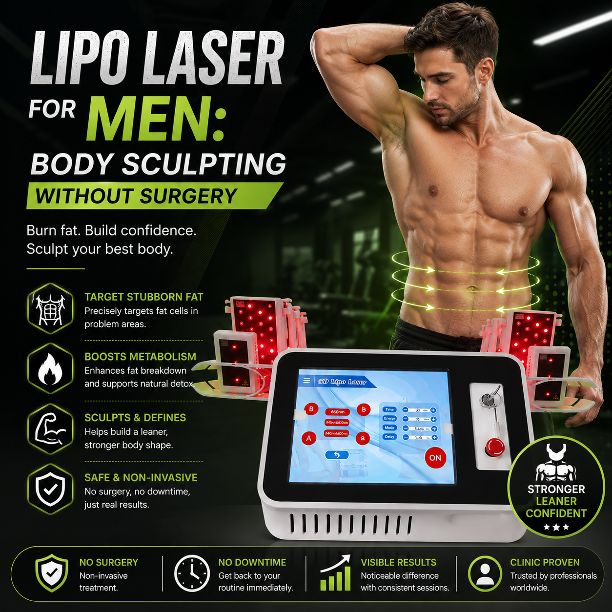 Lipo Laser for Men: Body Sculpting Without Surgery