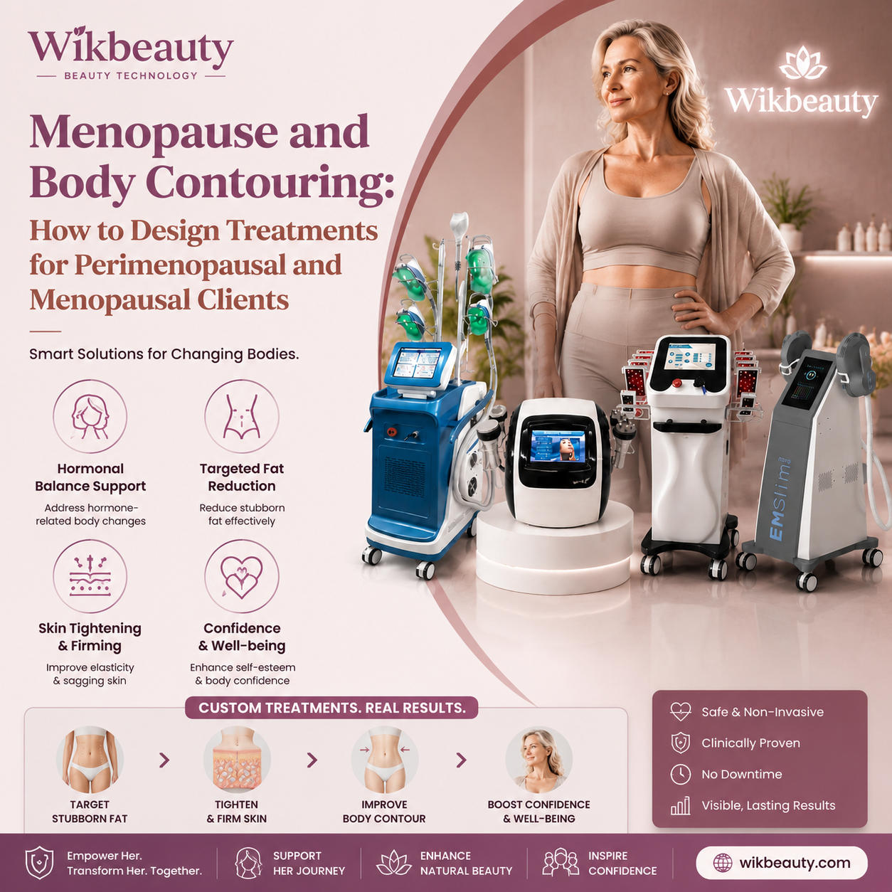 Menopause and Body Contouring: How to Design Treatments for Perimenopausal and Menopausal Clients