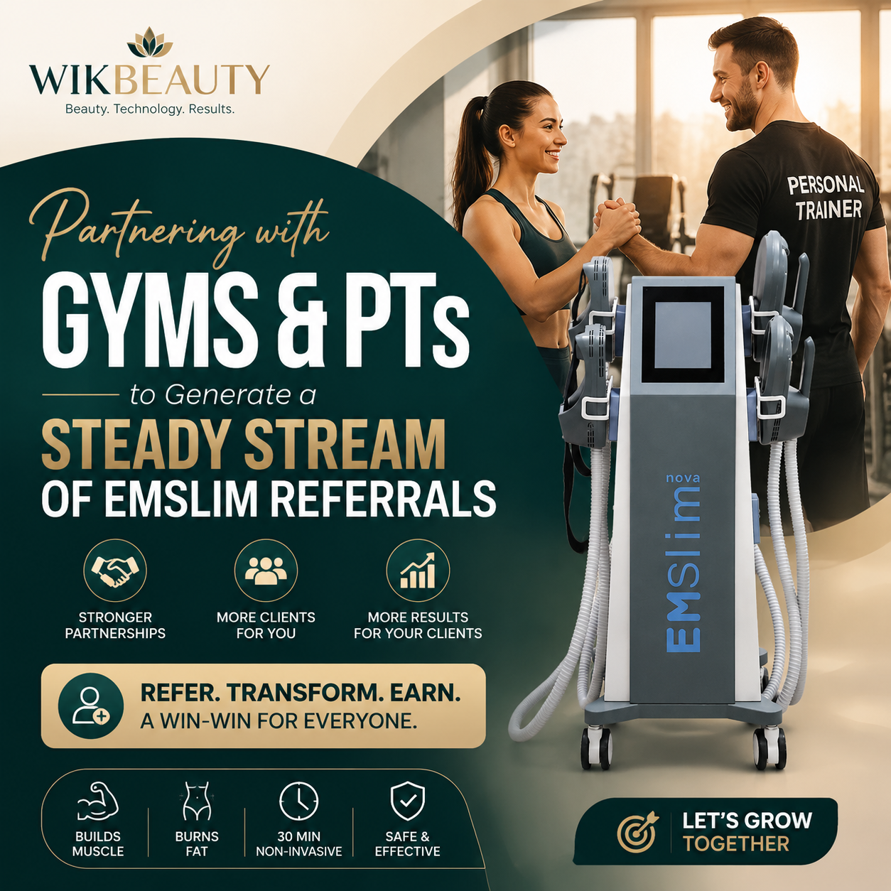 Partnering with Gyms and PTs to Generate a Steady Stream of EMSlim Referrals
