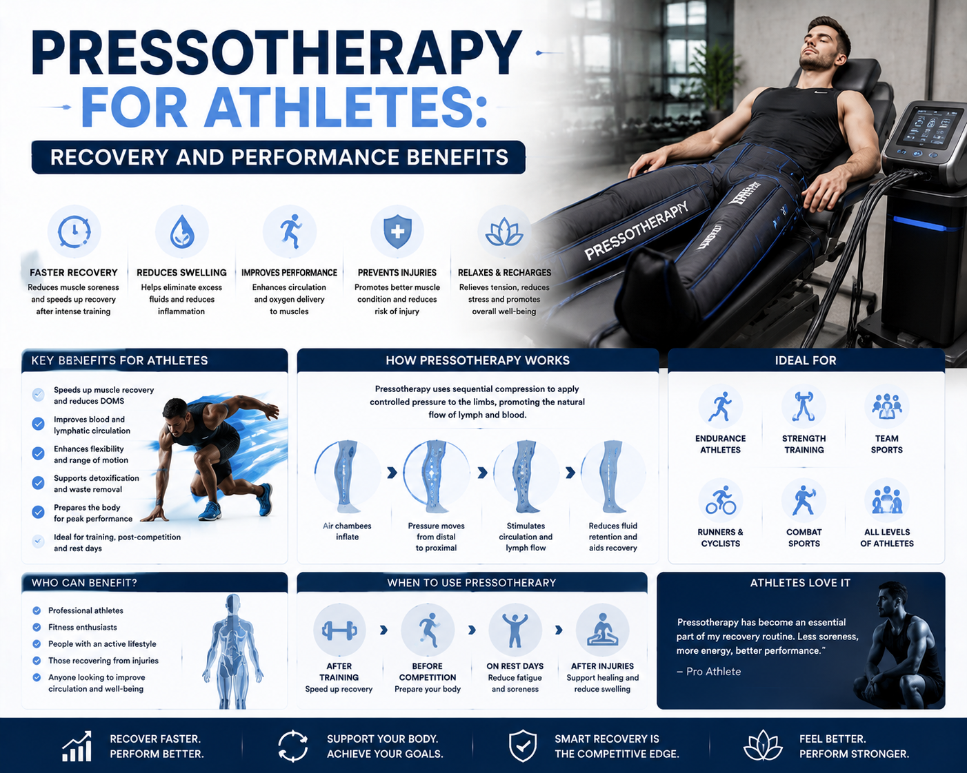 Pressotherapy for Athletes: Recovery and Performance Benefits