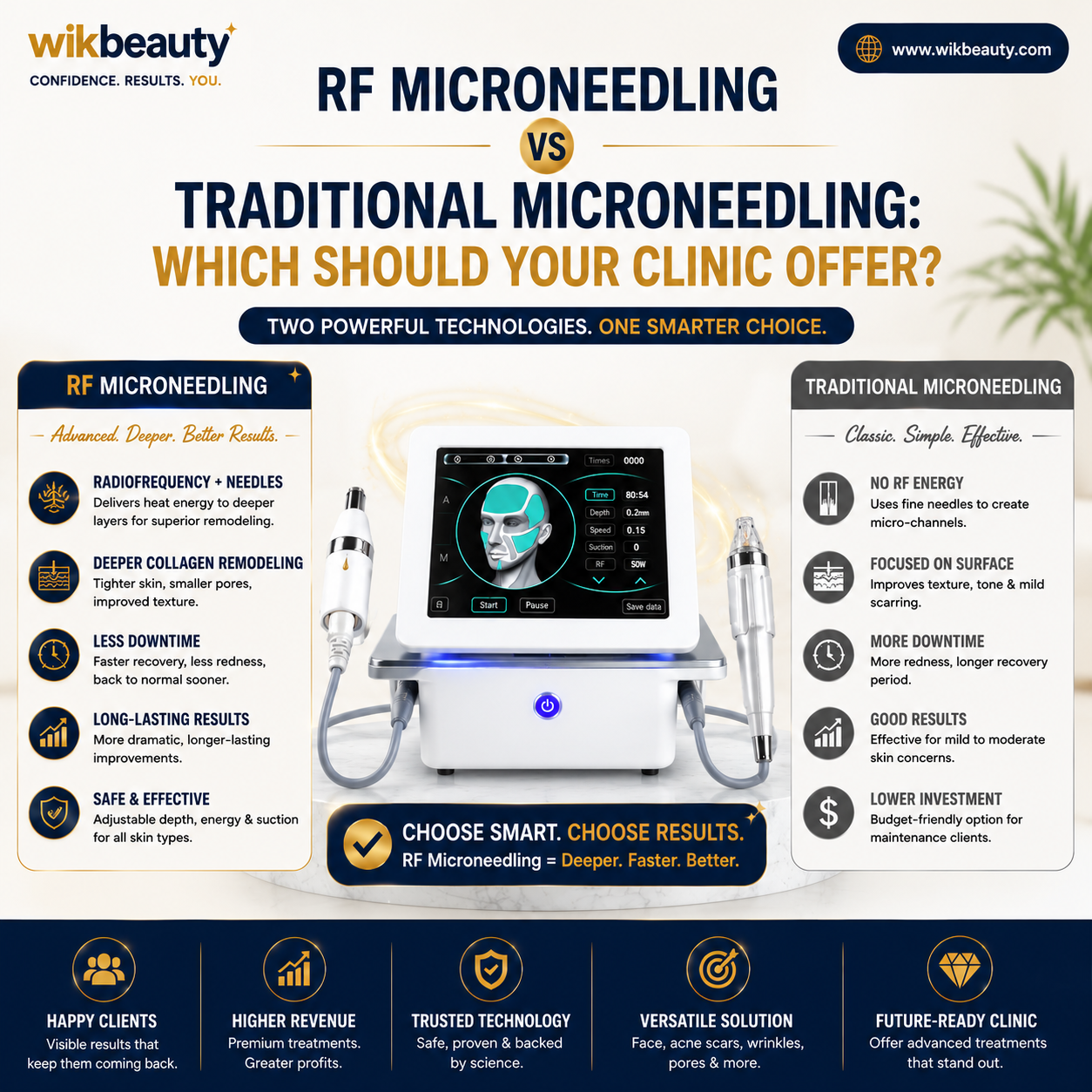 RF Microneedling vs Traditional Microneedling: Which Should Your Clinic Offer?