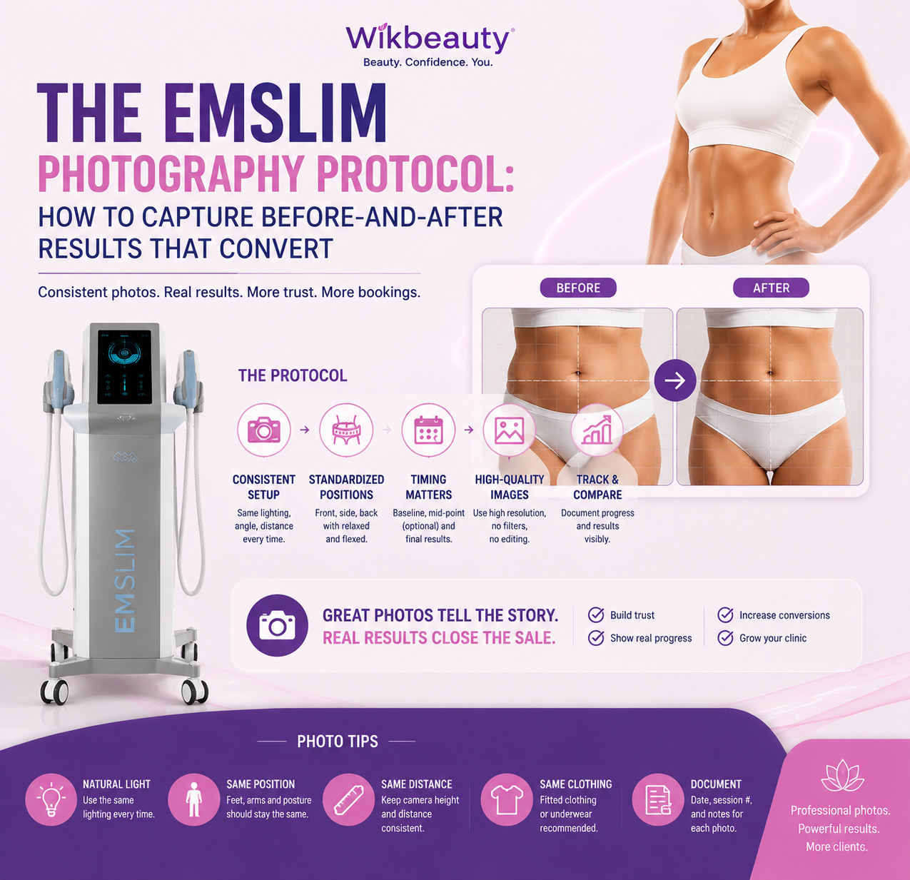 The EMSlim Photography Protocol: How to Capture Before-and-After Results That Convert