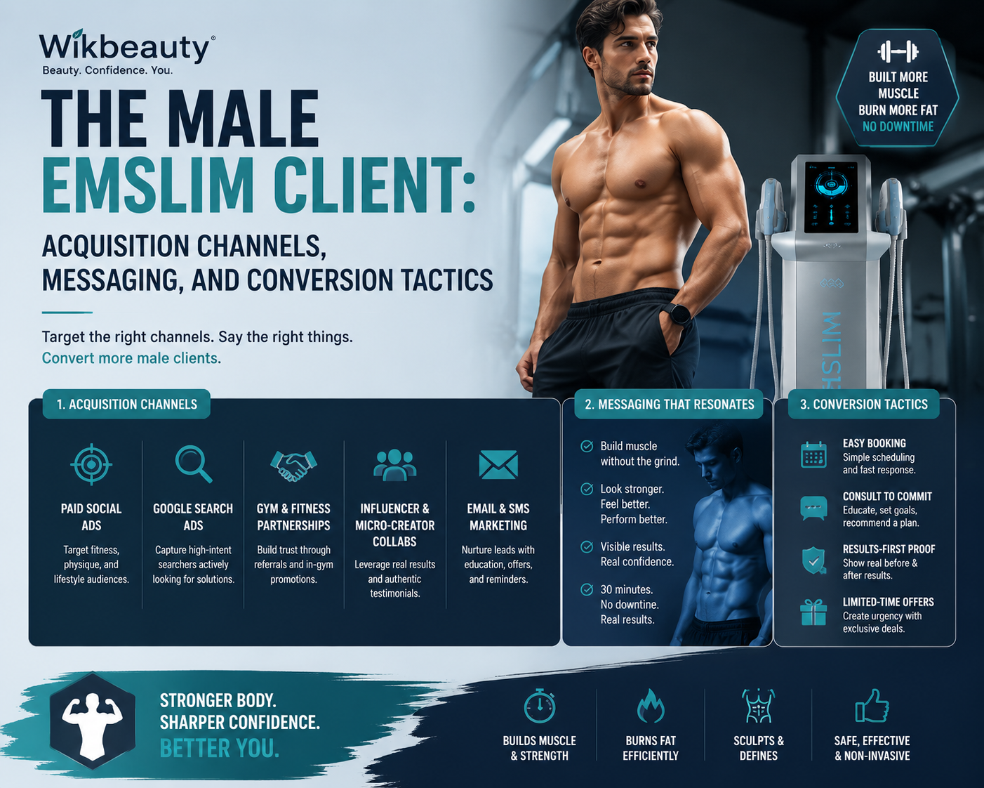 The Male EMSlim Client: Acquisition Channels, Messaging, and Conversion Tactics