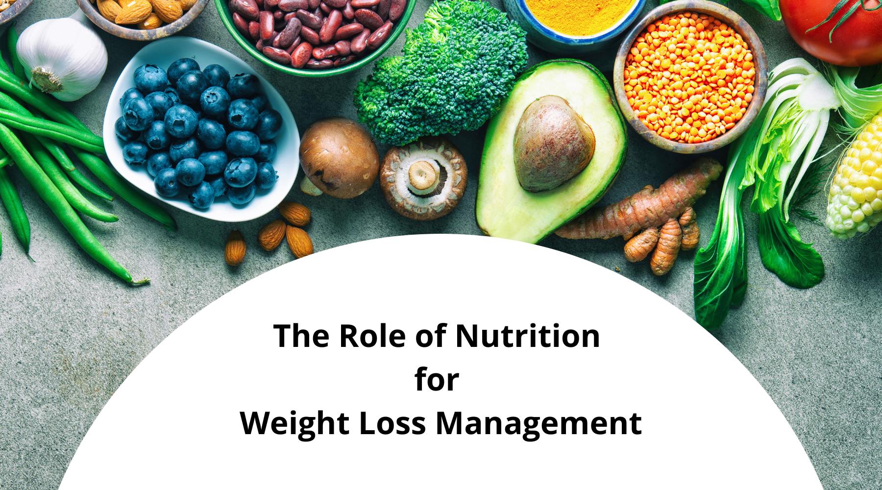 The Role of Nutrition for Weight Loss Management