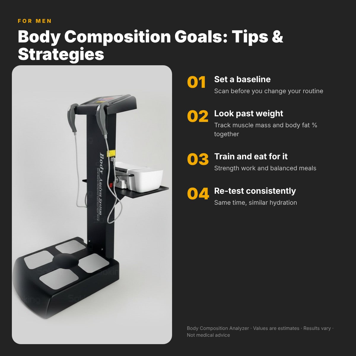Achieve Body Composition Goals for Men: Tips & Strategies