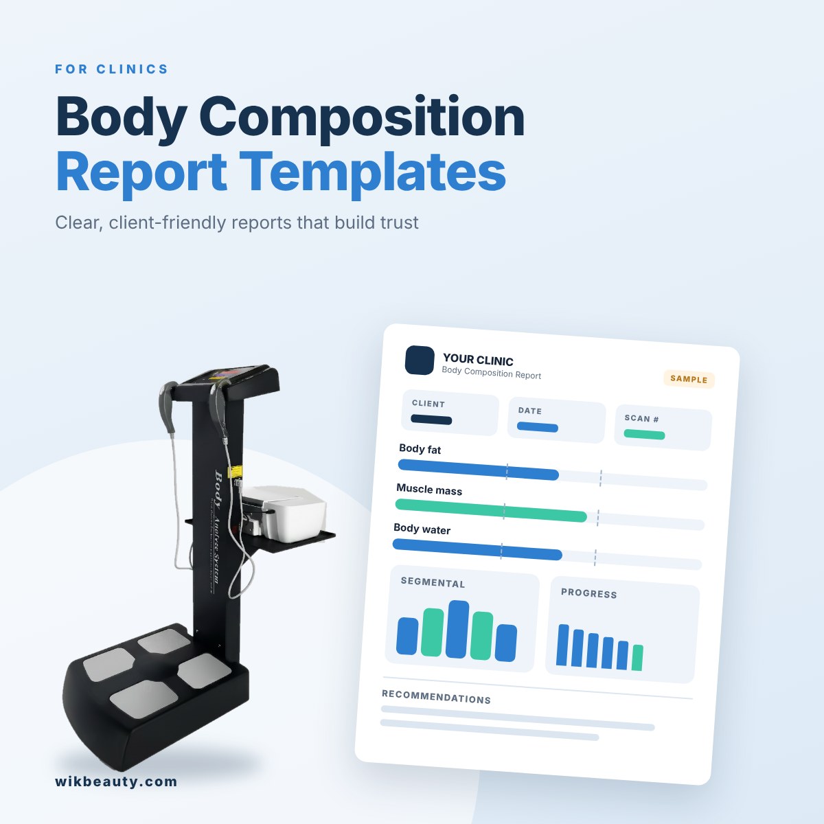 Optimized Body Composition Report Templates for Clinics