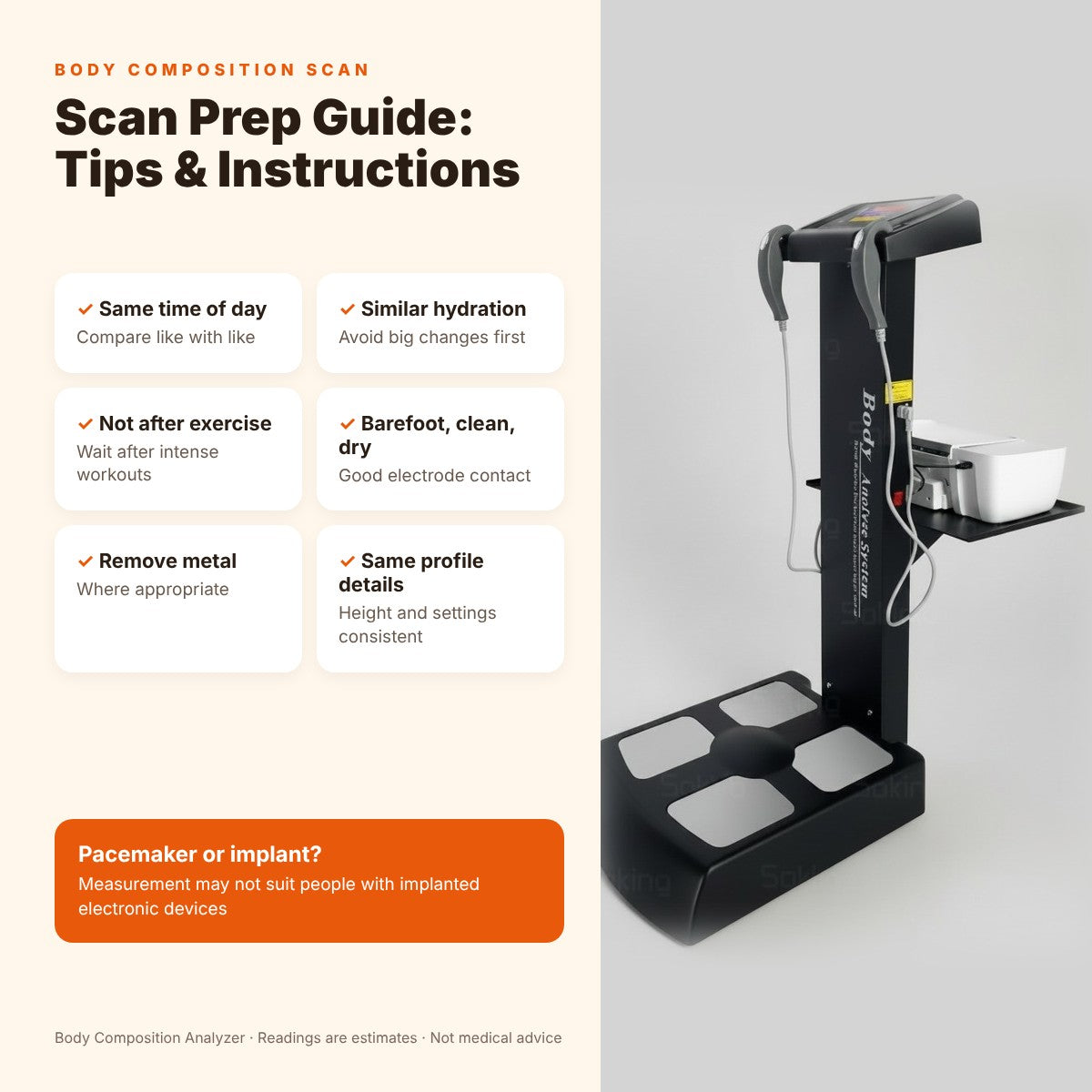 Body Composition Scan Prep Guide: Tips & Instructions