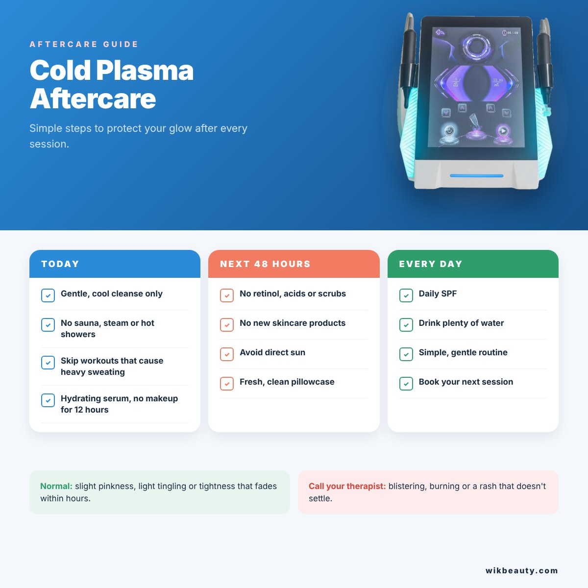 Cold Plasma Aftercare: What to Do After Treatment