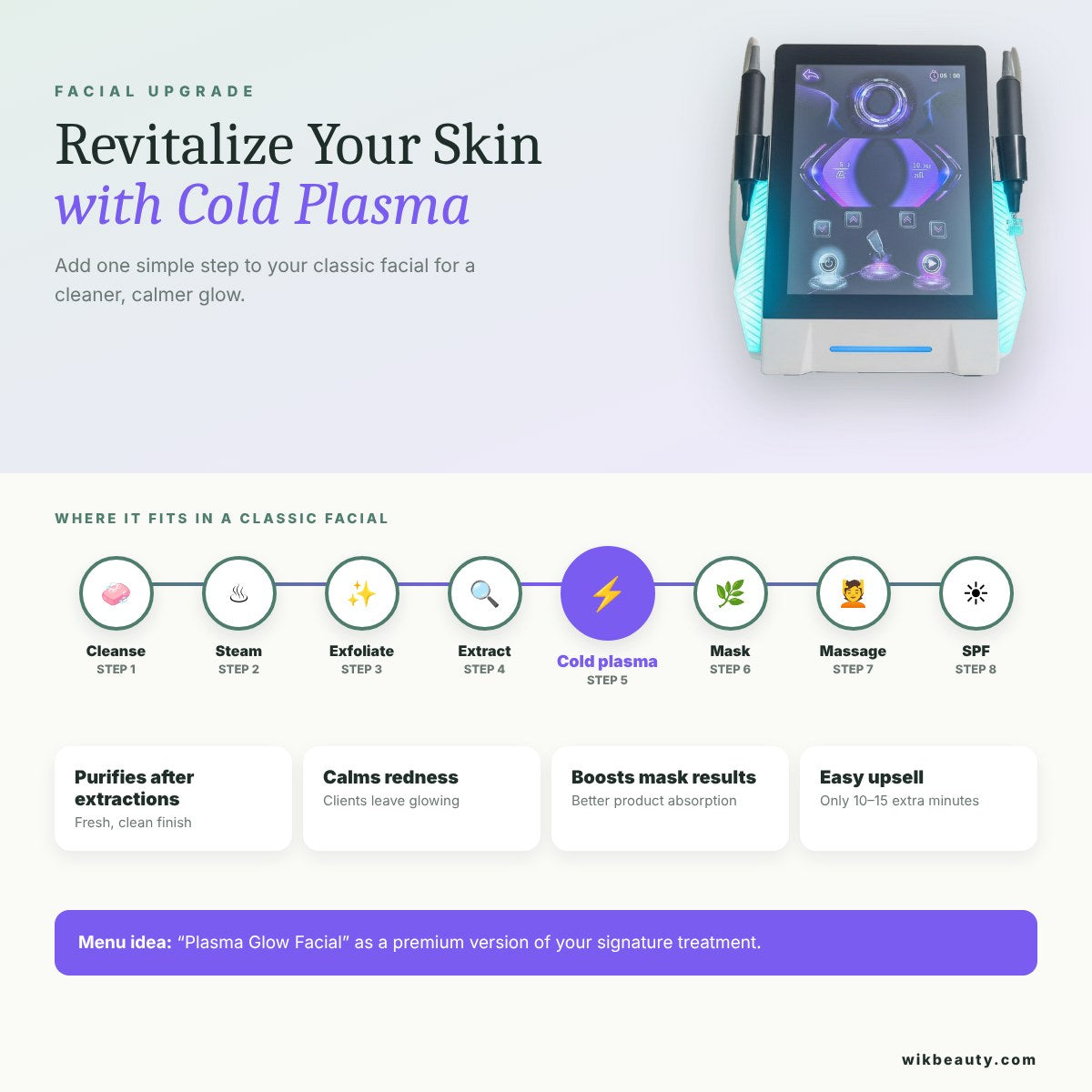 Revitalize Your Skin: Add Cold Plasma to Classic Facials