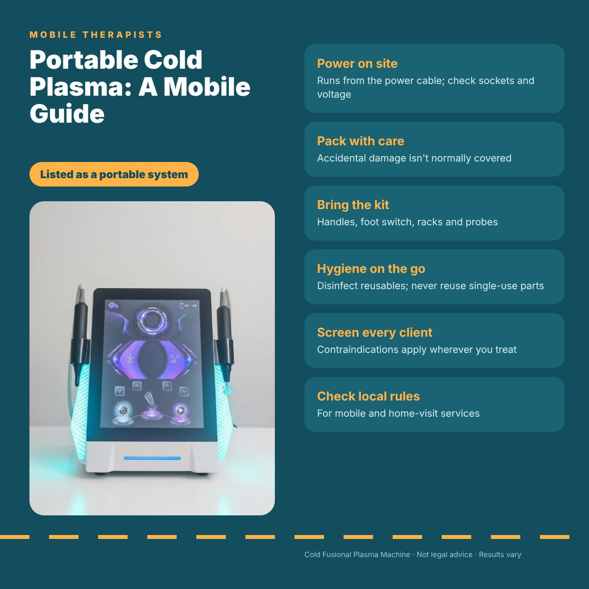 Portable Cold Plasma Machines for Mobile Therapists: A Guide