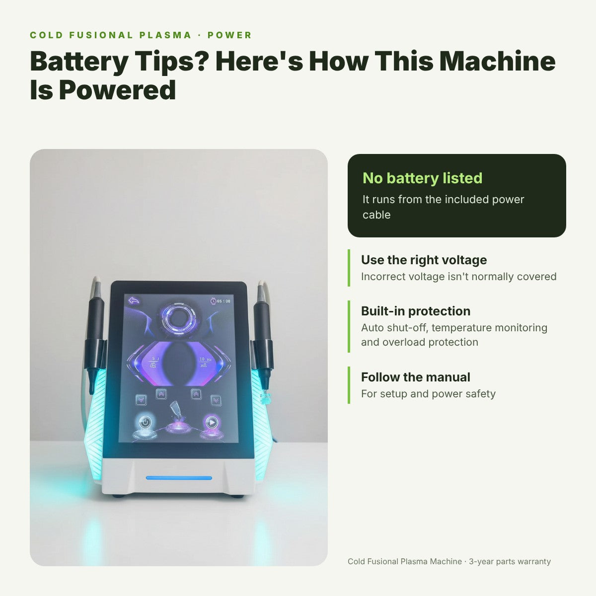 Cold Plasma Machine Battery Tips: How to Charge It Right
