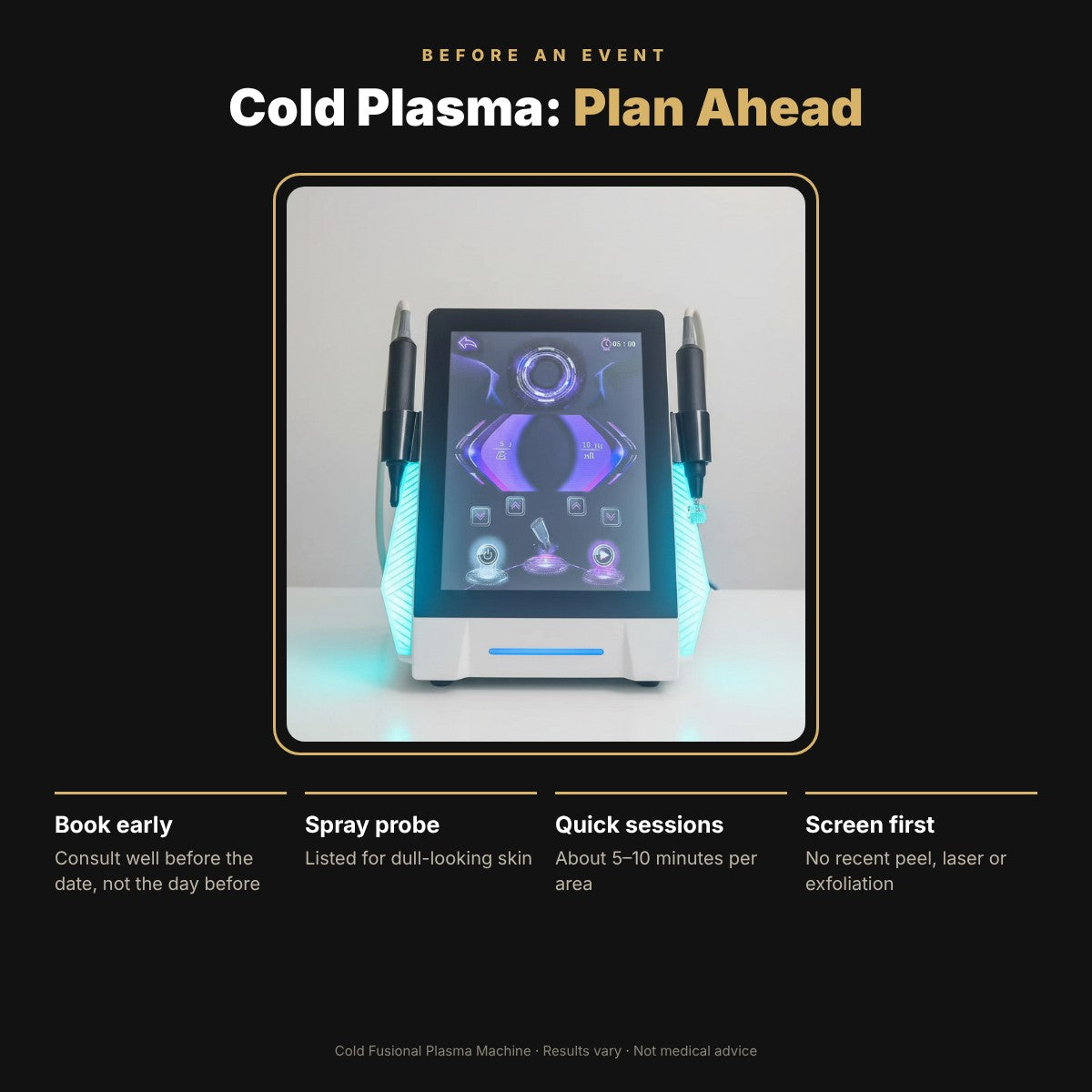 Cold Plasma Therapy: Perfect Pre-Event Skin Boost