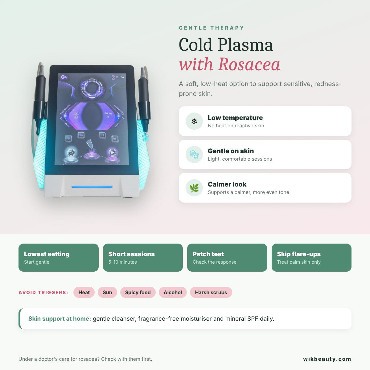 Cold Plasma With Rosacea: Gentle Therapy & Skin Support