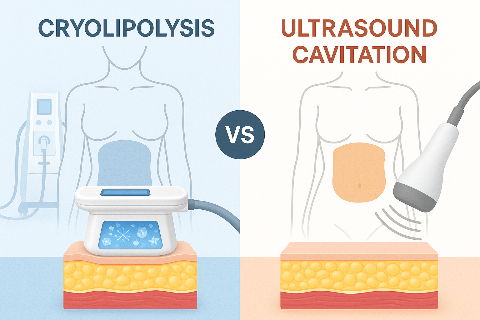 Ultrasonic Cavitation vs CoolSculpting
