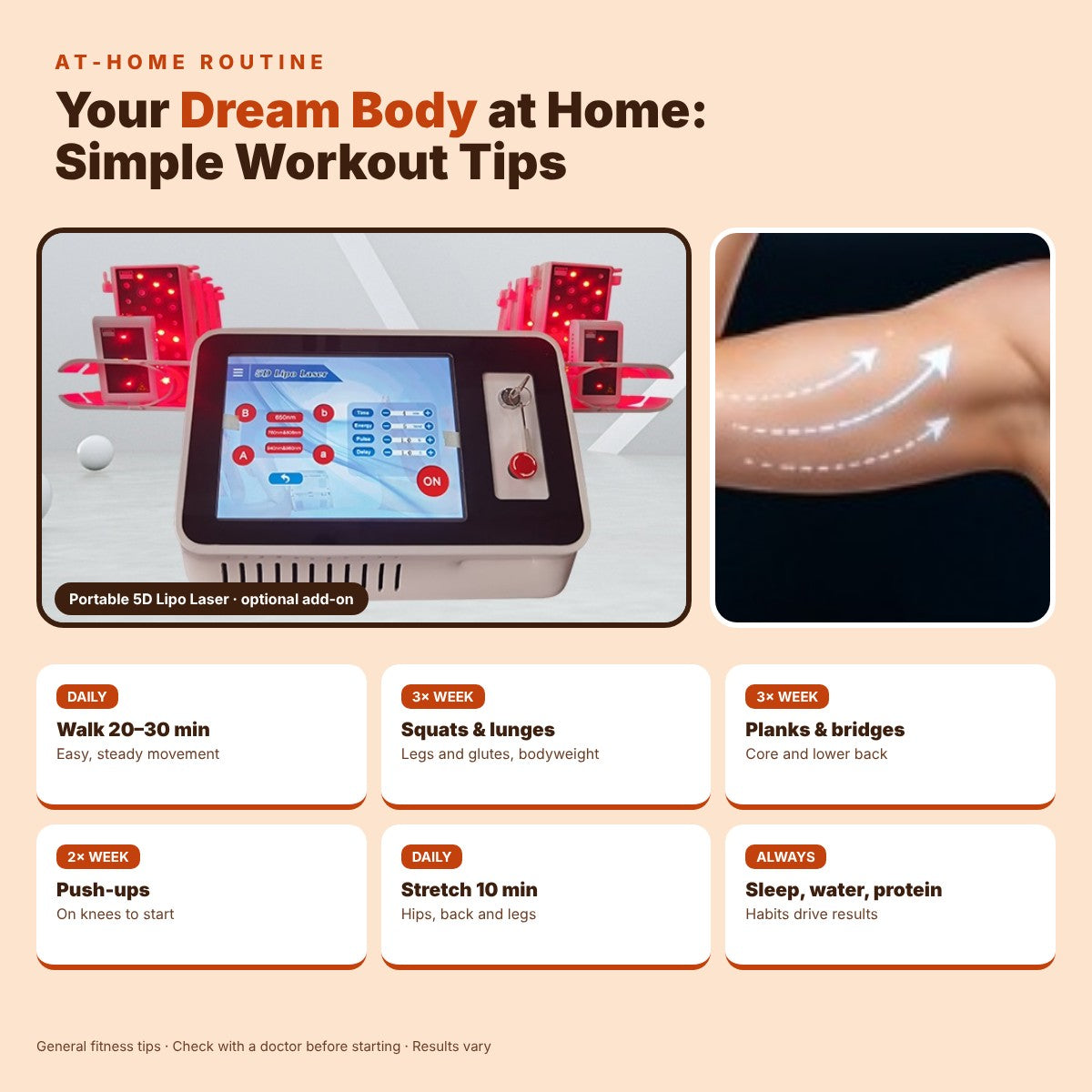 Achieve Your Dream Body at Home: Simple Workout Tips