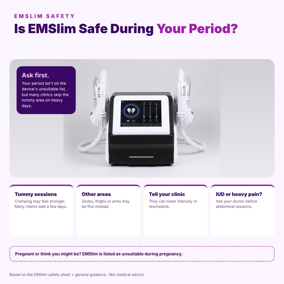 Is EMSlim Safe During Your Period? Expert Advice