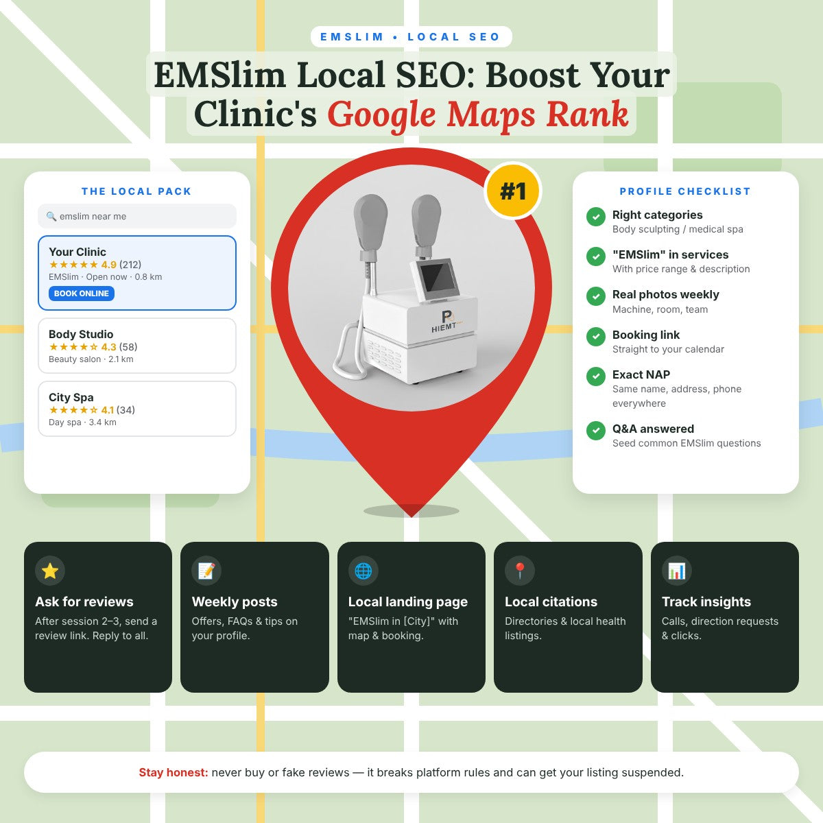 EMSlim Local SEO: Boost Clinic's Google Maps Rank
