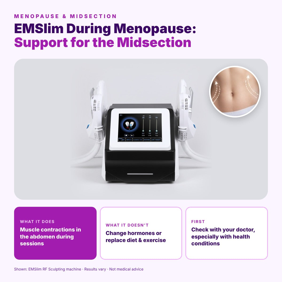 EMSlim During Menopause: Conquer the Menopause Belly