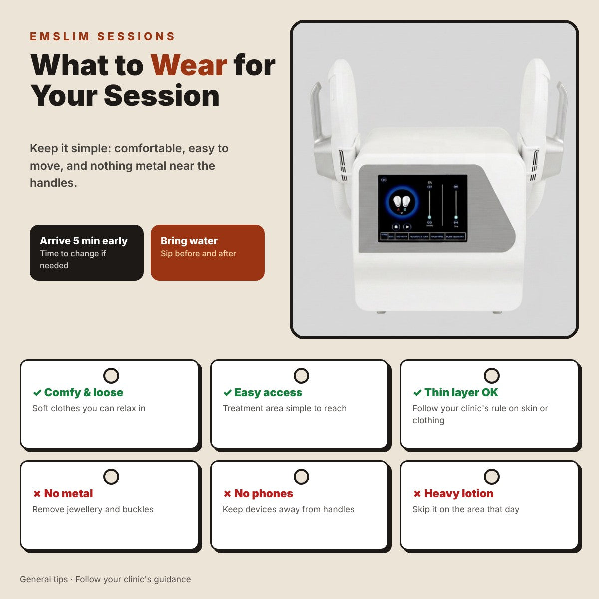 Optimal Attire for EMSlim Sessions: What to Wear