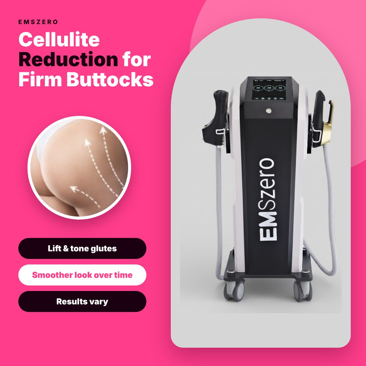 EMSzero: Effective Cellulite Reduction for Firm Buttocks