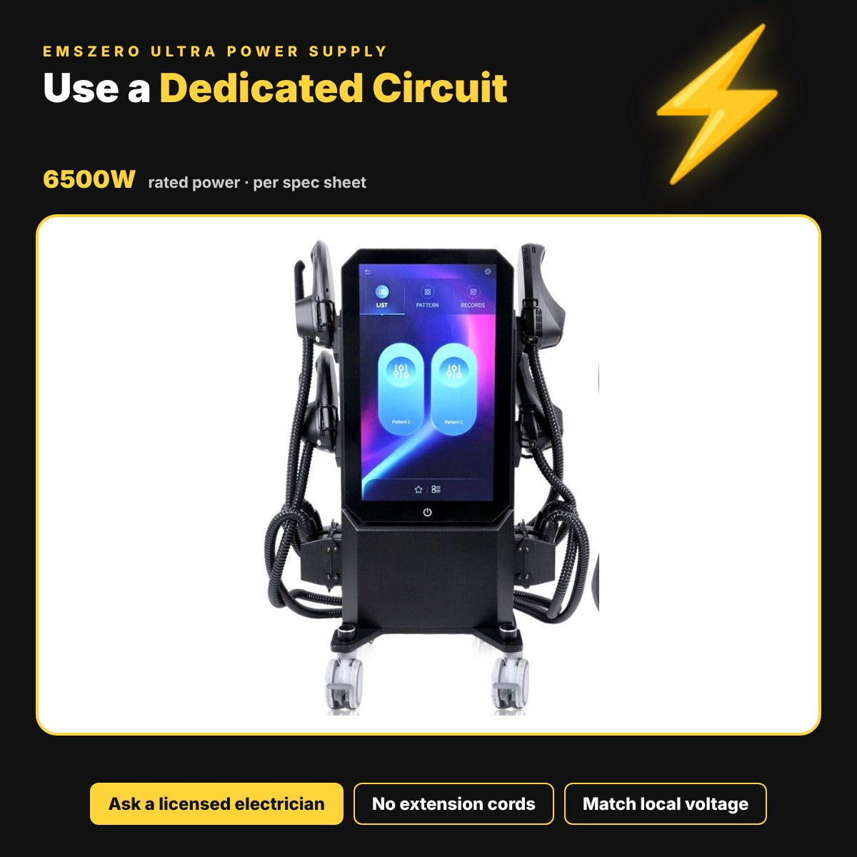 Optimized EMSzero Power Supply: Dedicated Circuits