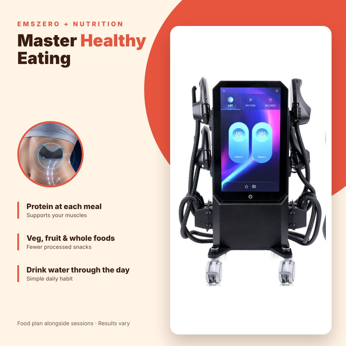 Master Healthy Eating: Combine EMSzero & Nutrition