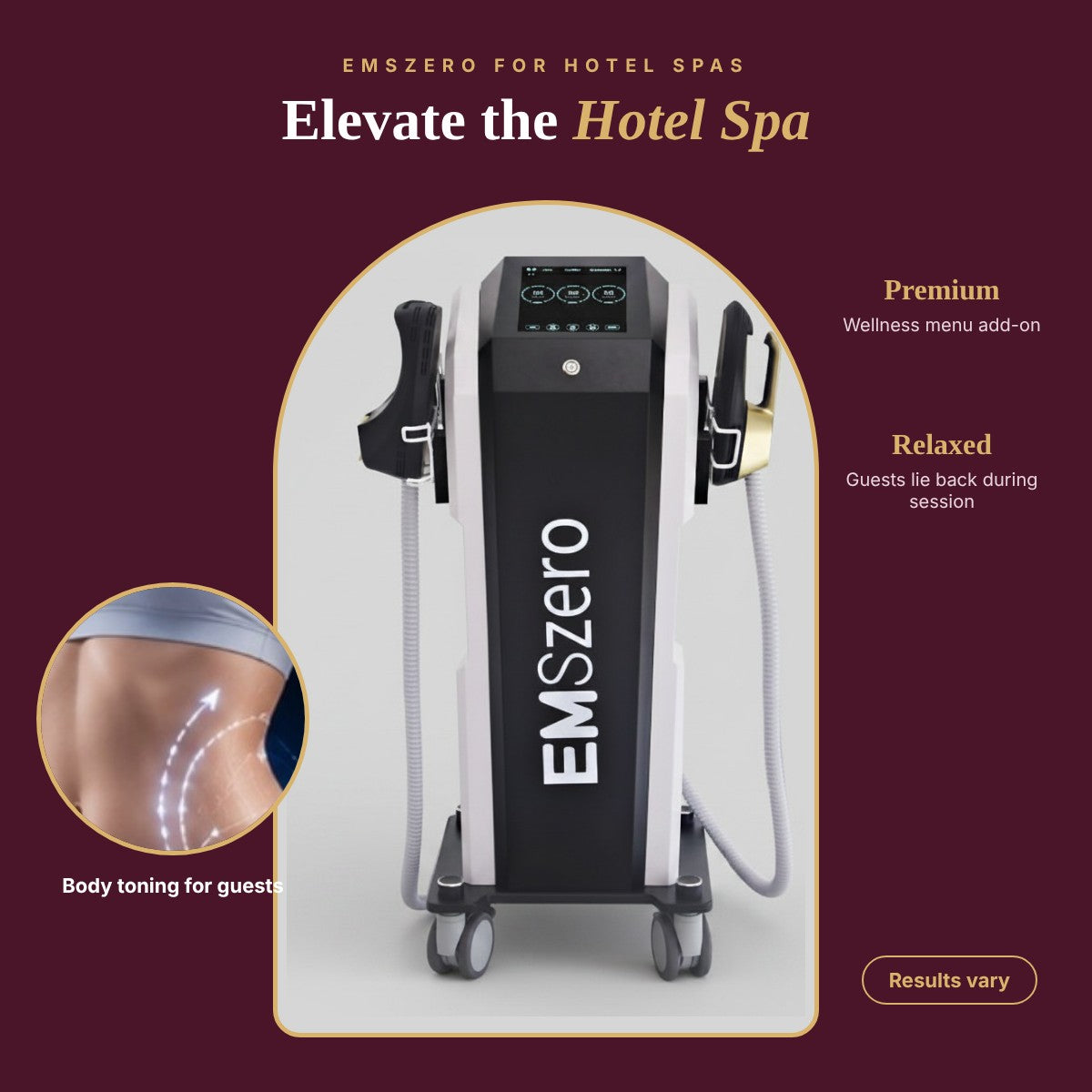 Elevate Hotel Spa with EMSzero: Premium Wellness Experience