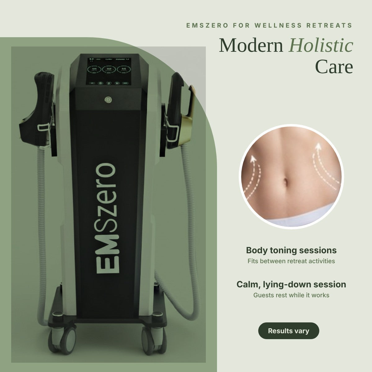 EMSzero for Wellness Retreats: Modern Holistic Care
