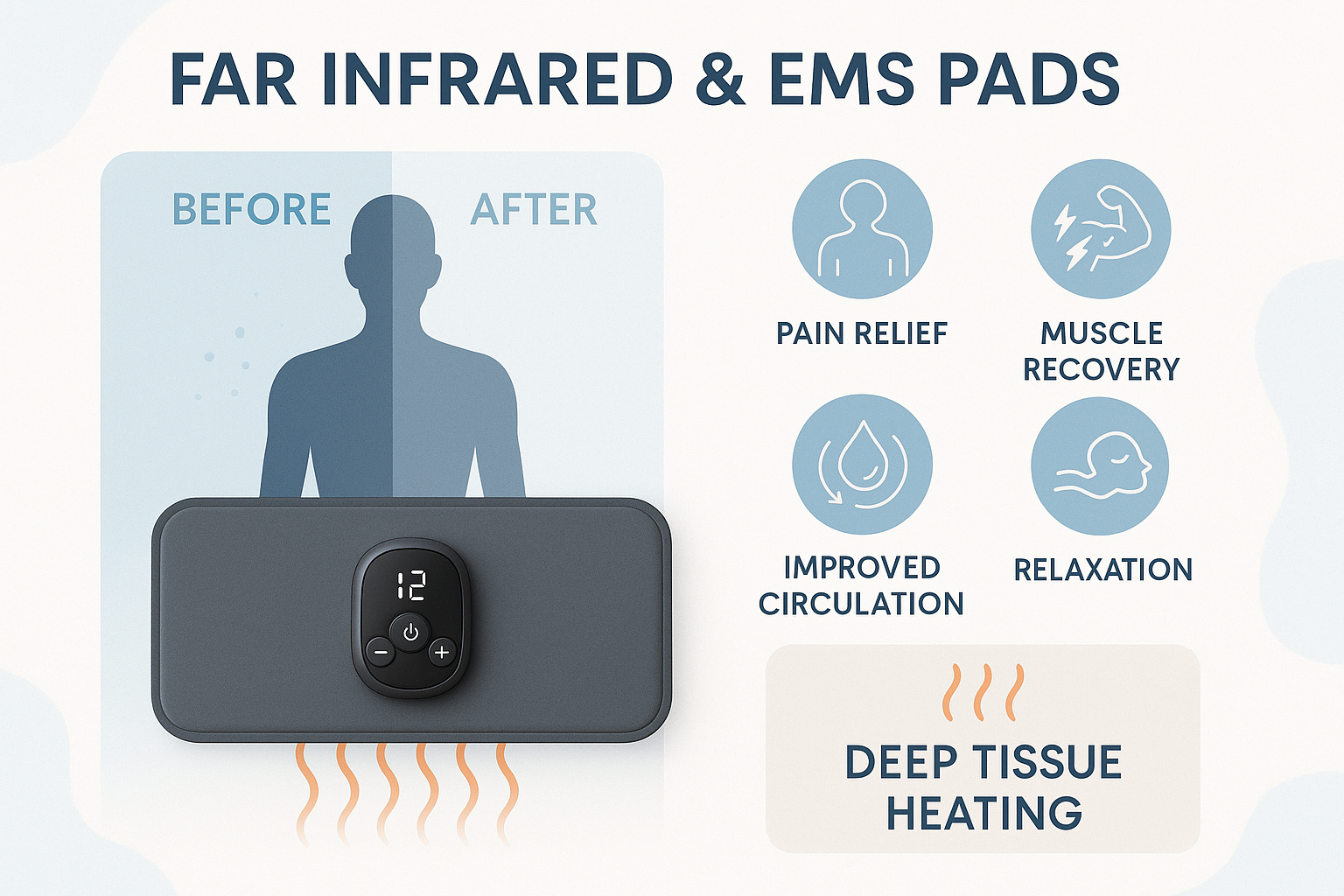 Far Infrared & EMS Pads Benefits | Wikbeauty  Pressotherapy