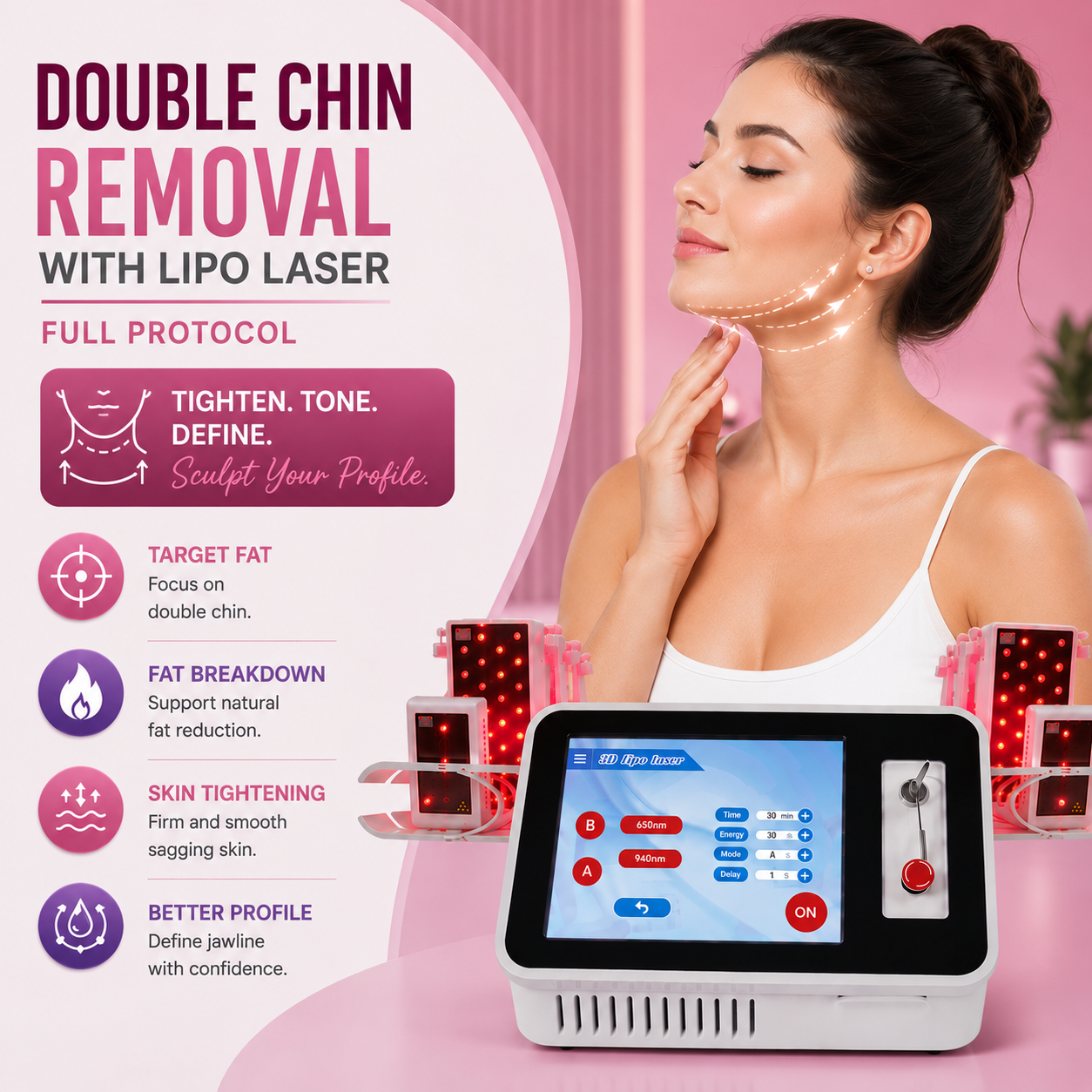 Double Chin Removal with Lipo Laser: Full Protocol