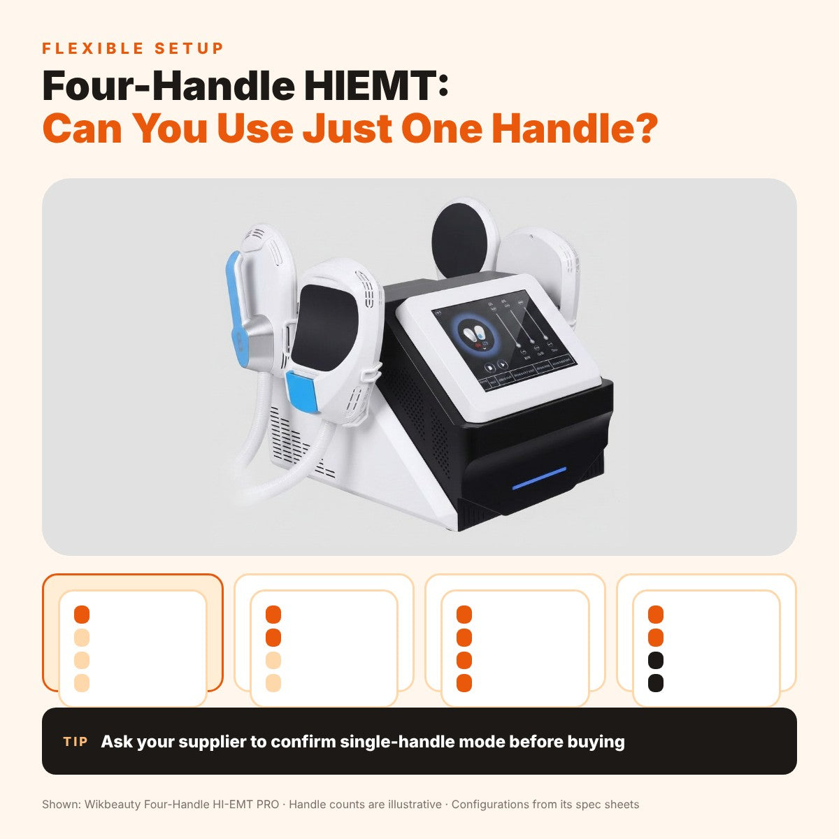 Flexible Four-Handle HIEMT Machine: Single Handle Use