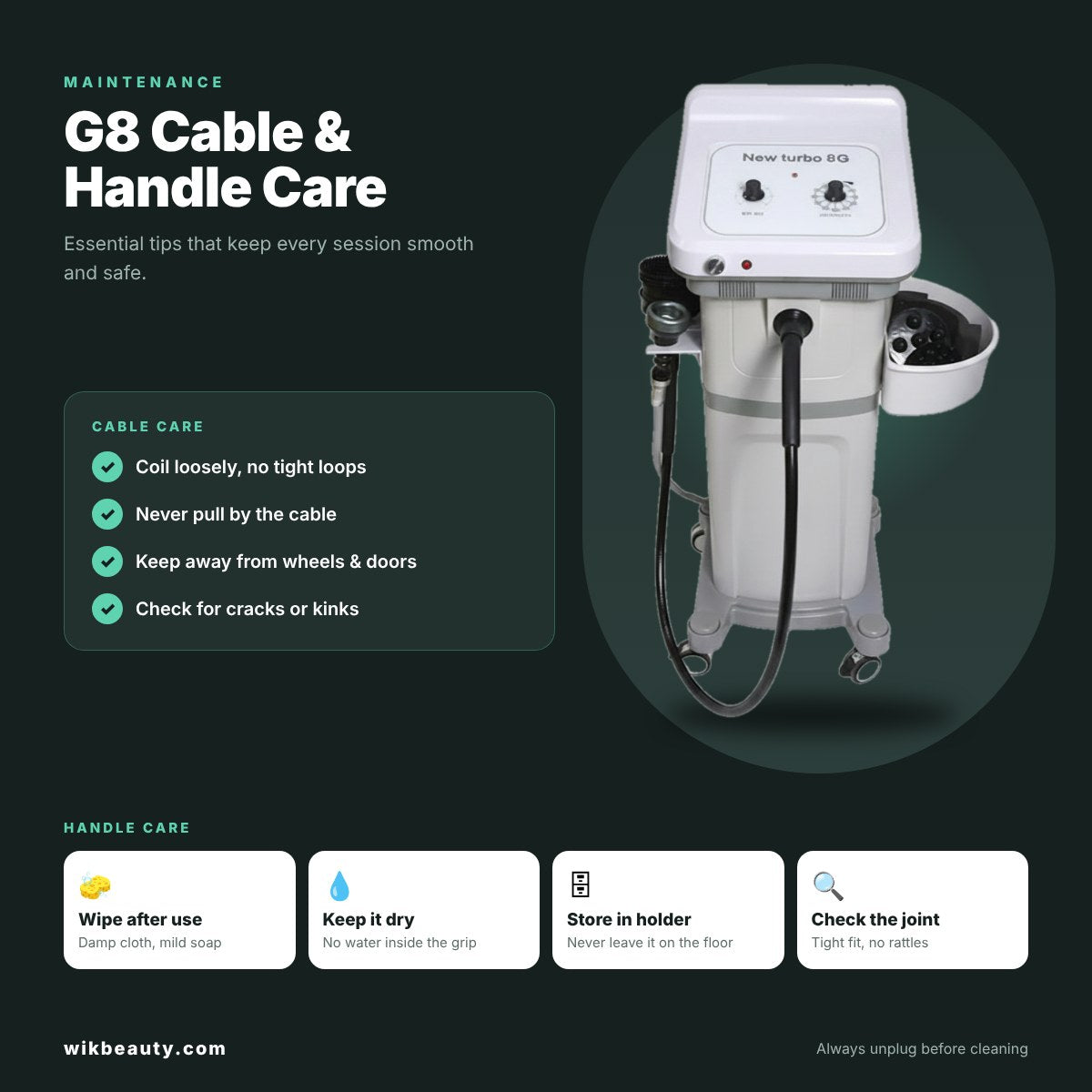 G8 Cable and Handle Care: Essential Tips for Maintenance