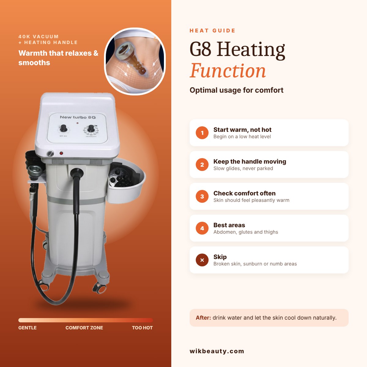 G8 Heating Function: Optimal Usage for Comfort