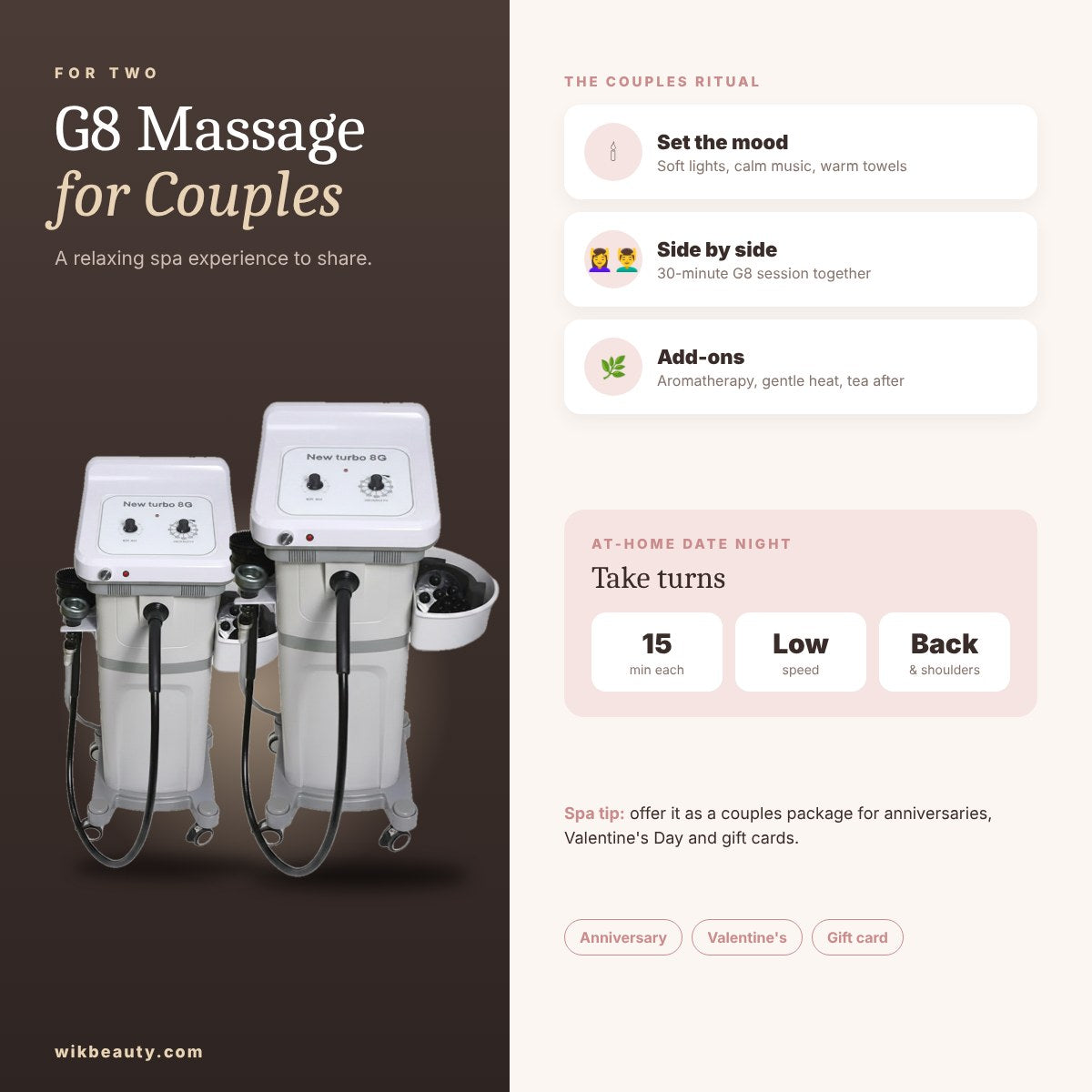 G8 Massage for Couples: Relaxing Spa Experience