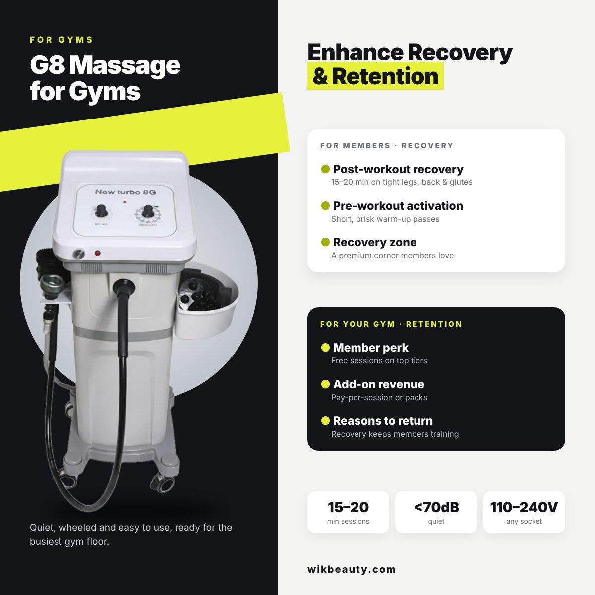 G8 Massage for Gyms: Enhance Recovery & Retention