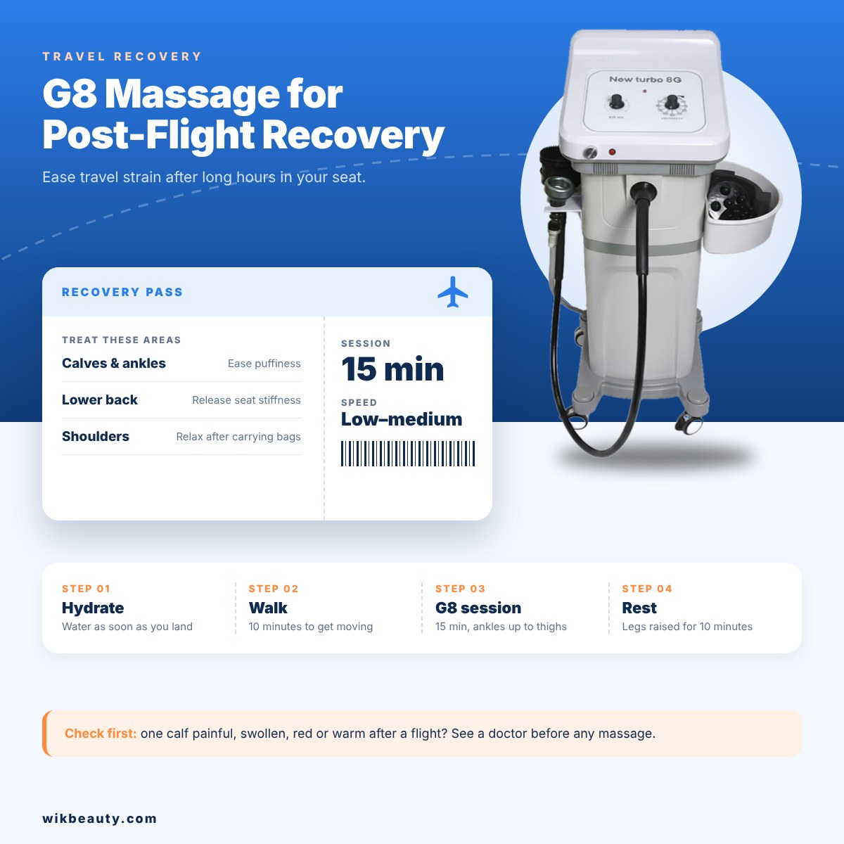 G8 Massage for Post-Flight Recovery: Easing Travel Strain