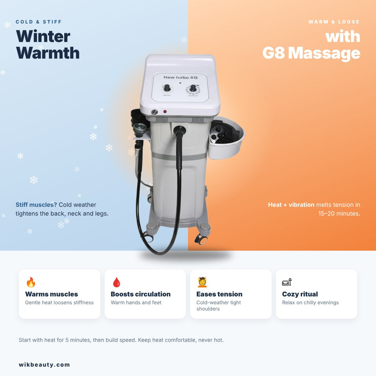 G8 Massage: Winter Warmth for Stiff Muscles