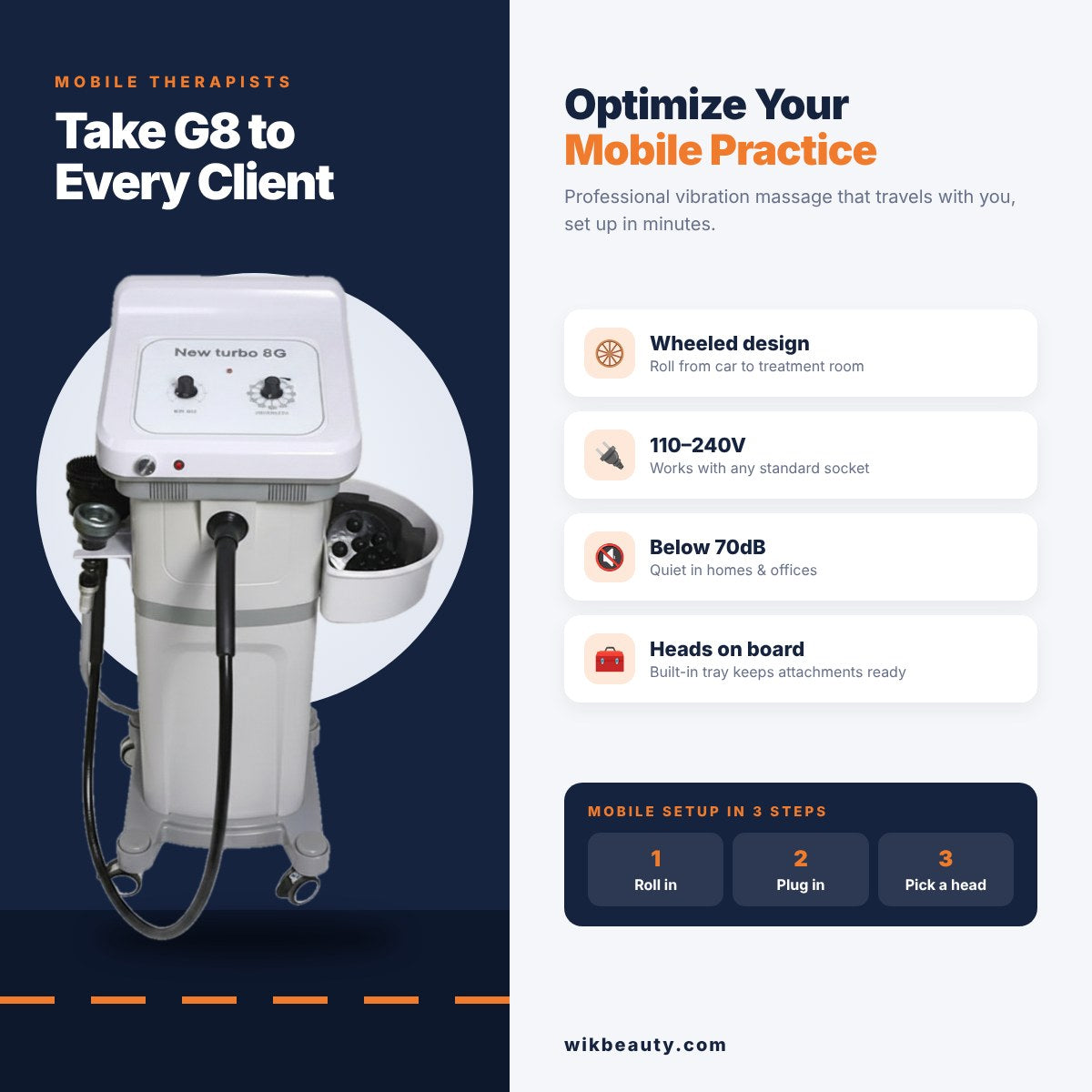 Optimize Your Mobile Practice with G8 Massage Tools