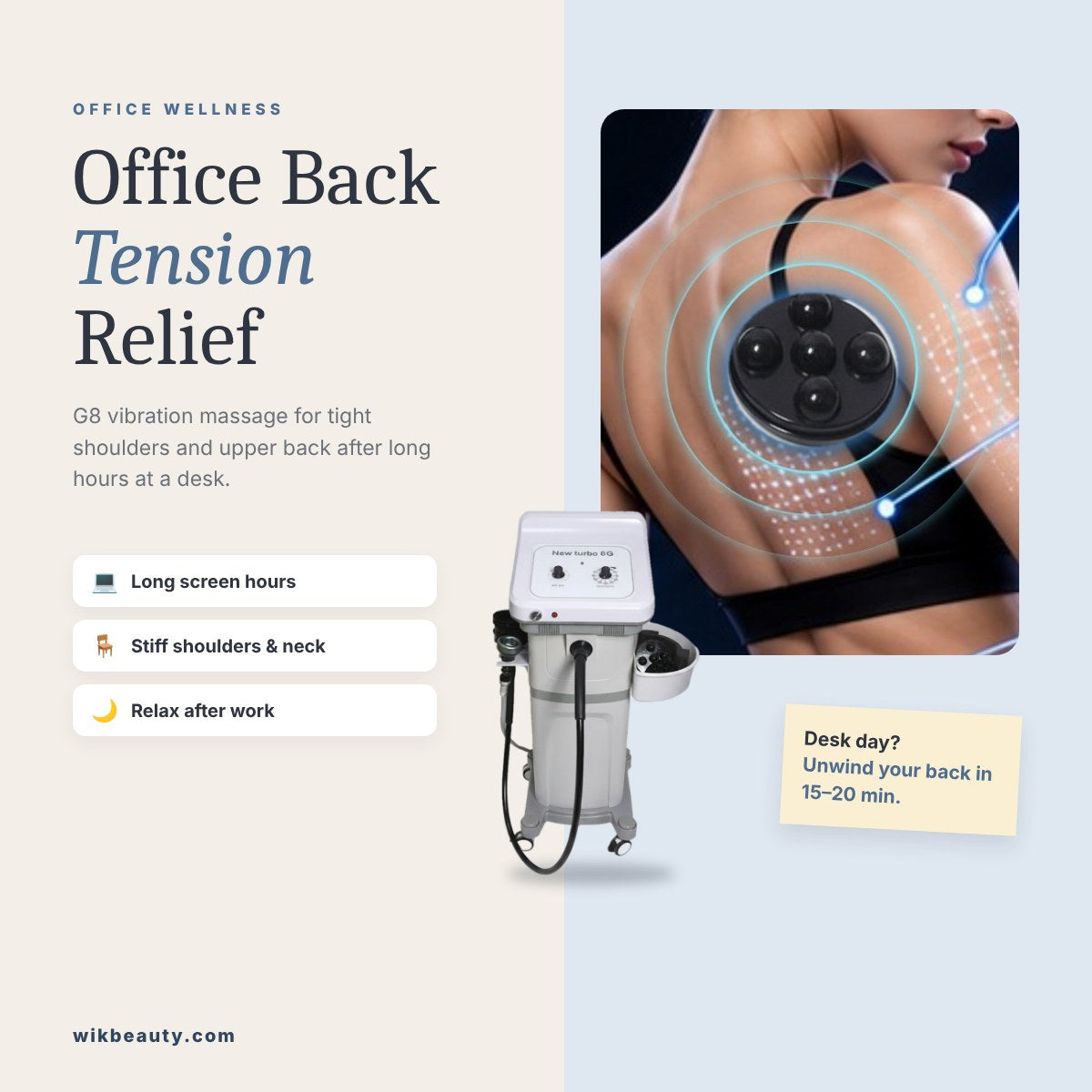 G8 Massage for Office Back Tension Relief
