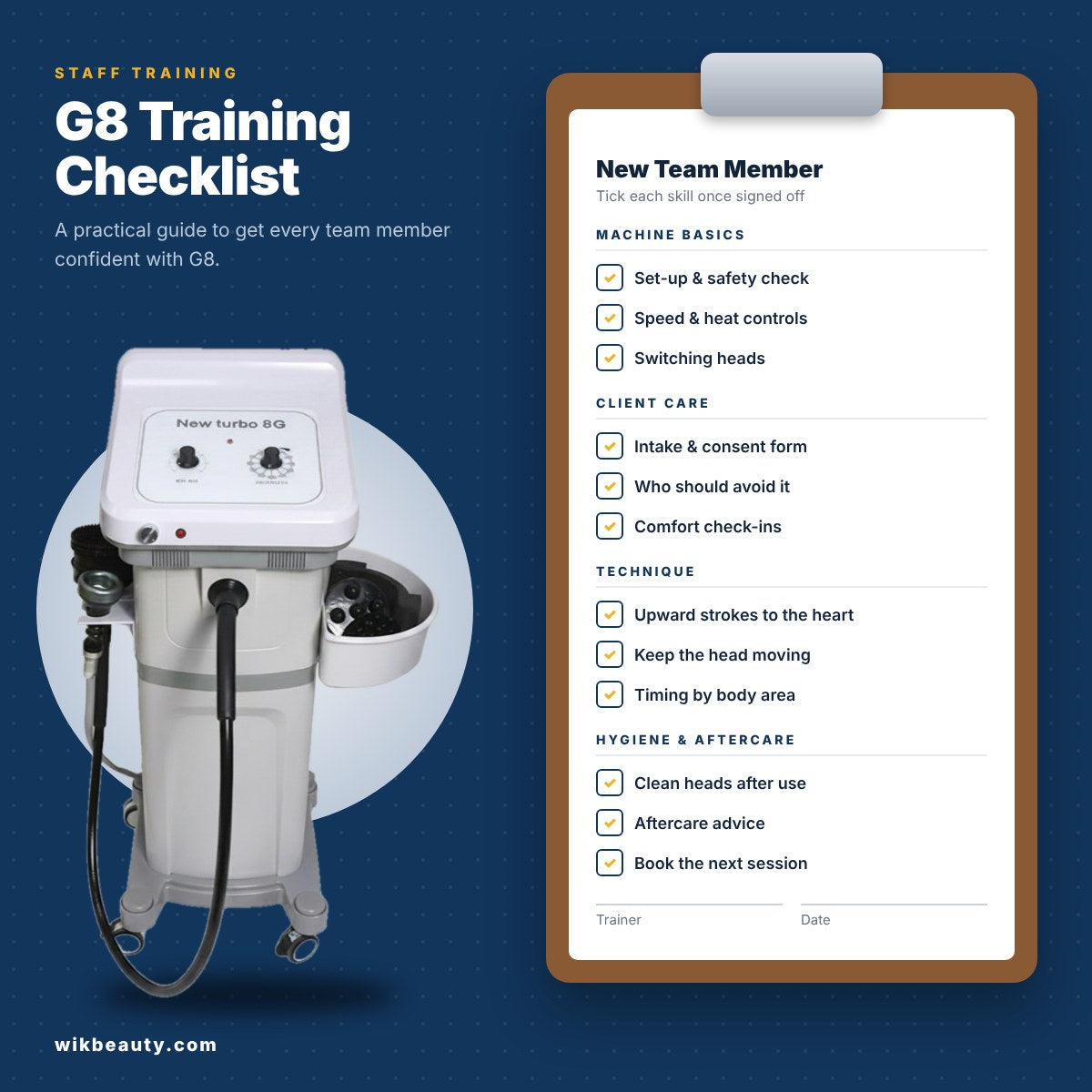 G8 Staff Training Checklist: A Practical Guide