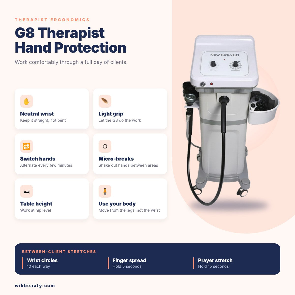 G8 Therapist Ergonomics: Hand Protection Tips