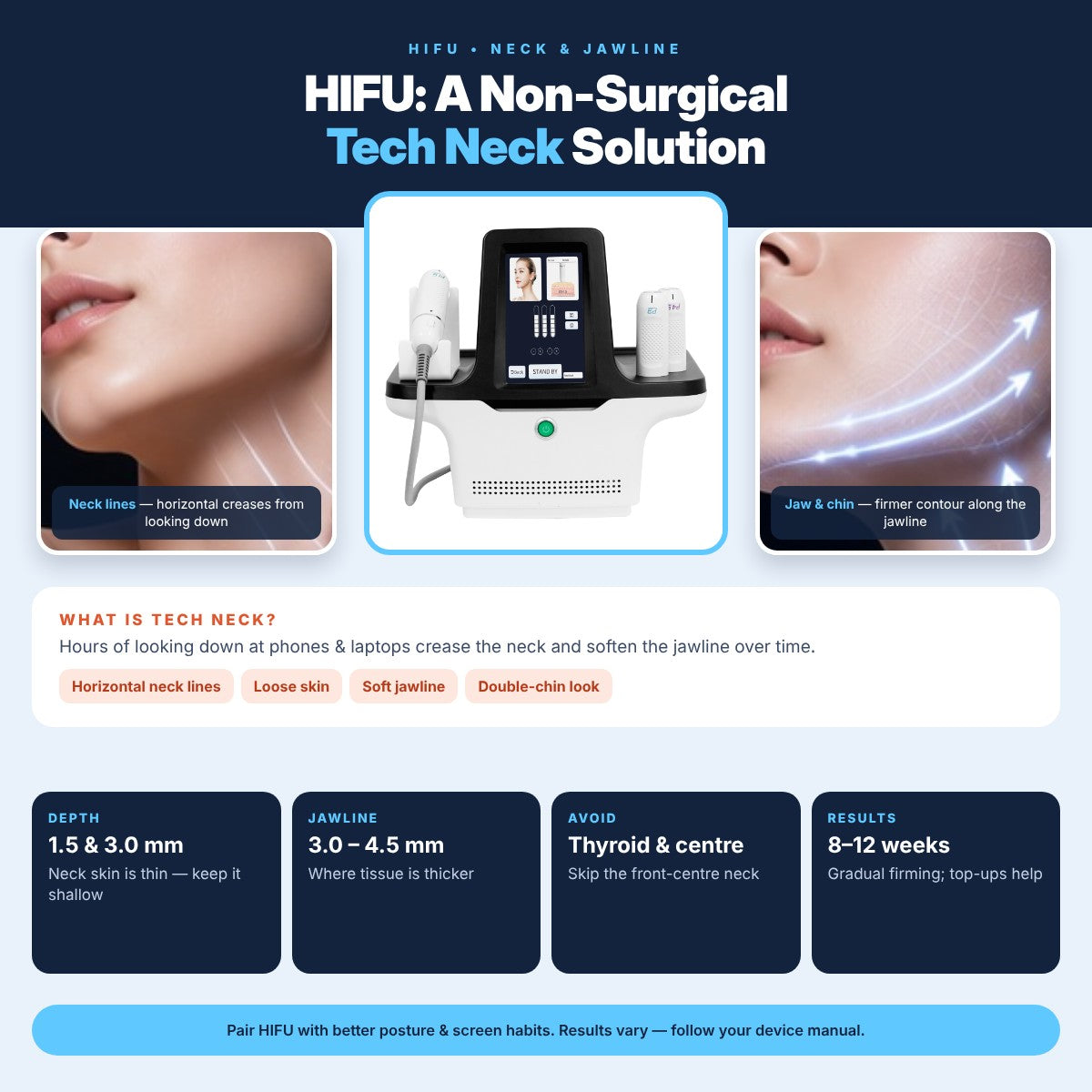 HIFU: Ultimate Non-Surgical Tech Neck Solution