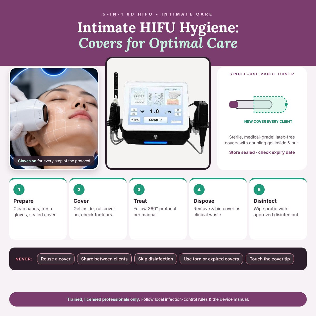 Intimate HIFU Hygiene: Covers for Optimal Care